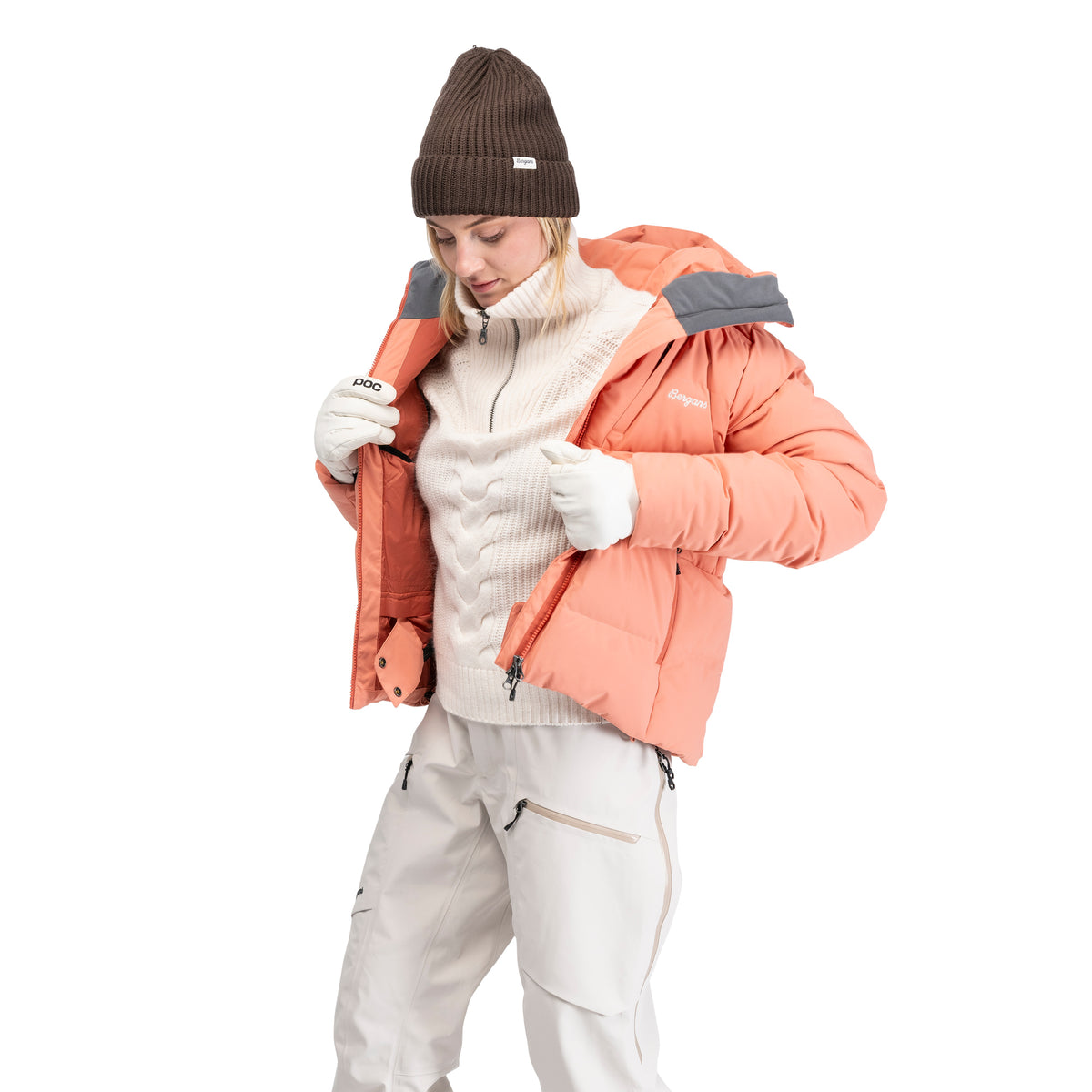 Bergans Oppdal Down Jacket Women Light Weathered Red