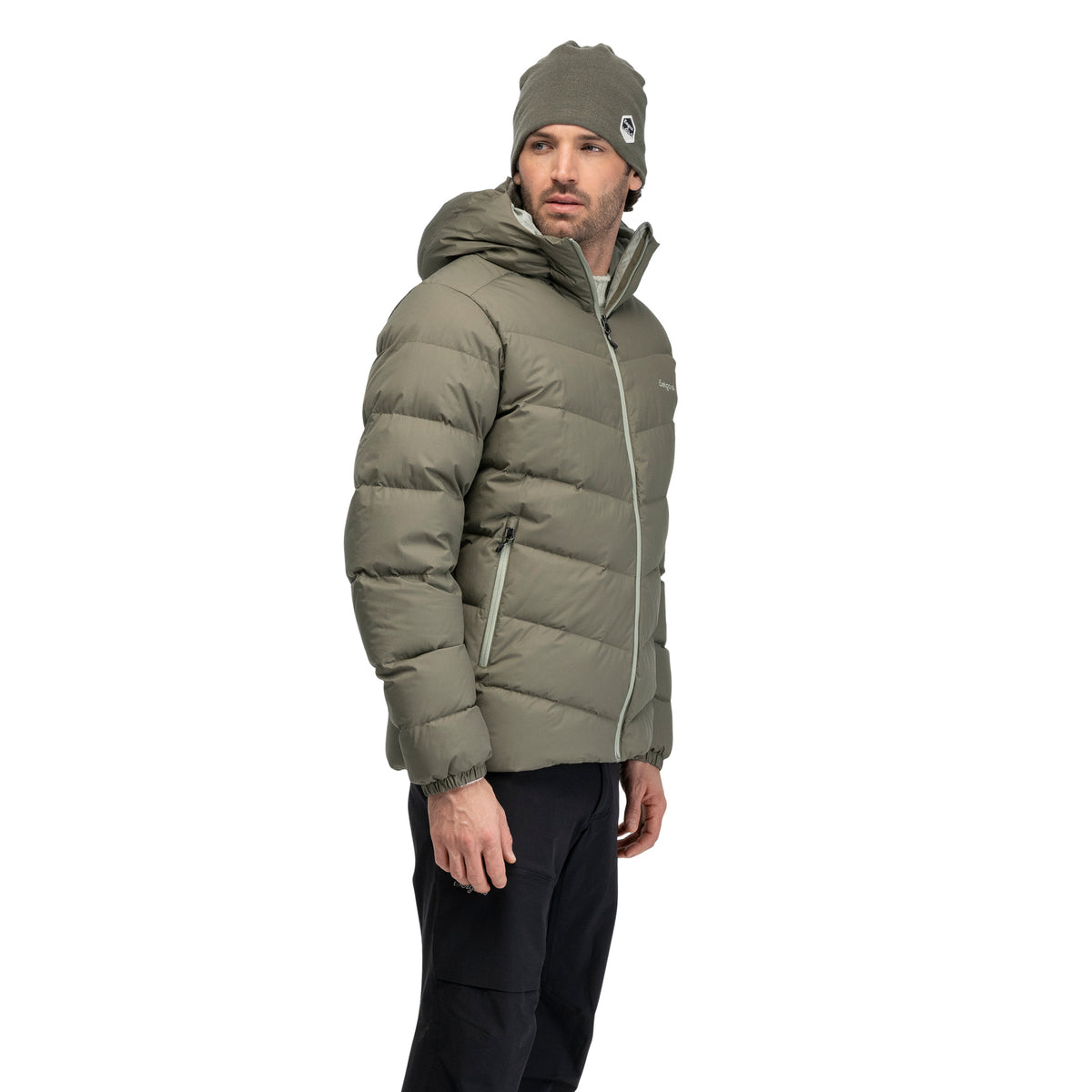 Bergans Garmo Down Hood Jacket Men Green Mud