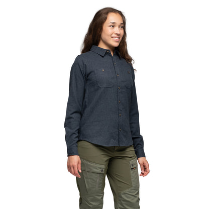 Bergans Nordmarka Flannel Shirt Women Navy Blue