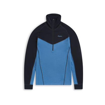 Bergans Inner:Dual Merino Half Zip Men Elemental Blue/Dark Shadow Grey
