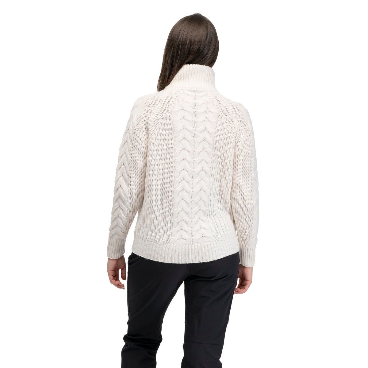 Bergans Milde Knitted Wool Half Zip Women Creme