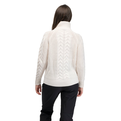 Bergans Milde Knitted Wool Half Zip Women Creme
