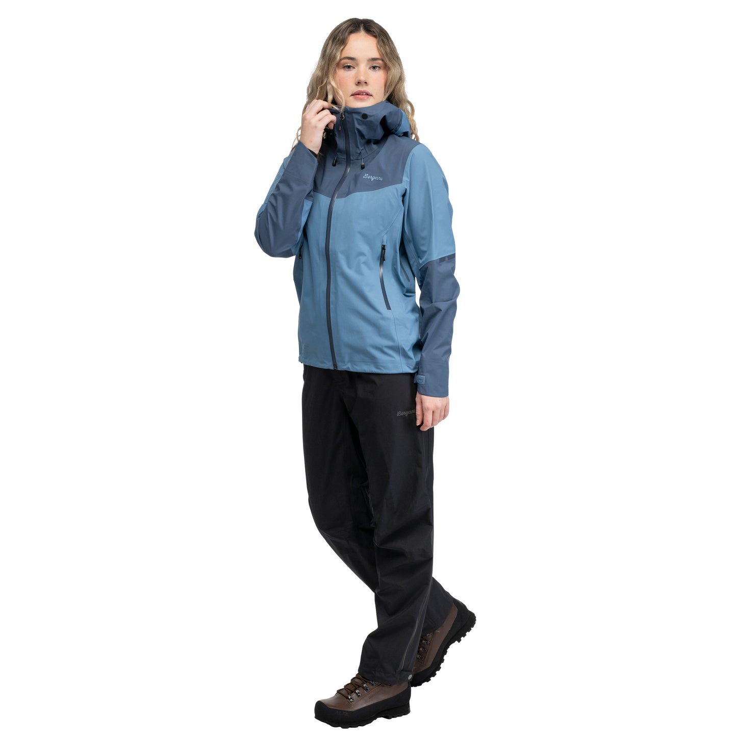 Bergans Rabot Light 3L Shell Jacket Women Elemental Blue / Granite Blue