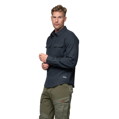 Bergans Nordmarka Flannel Shirt Men Navy Blue