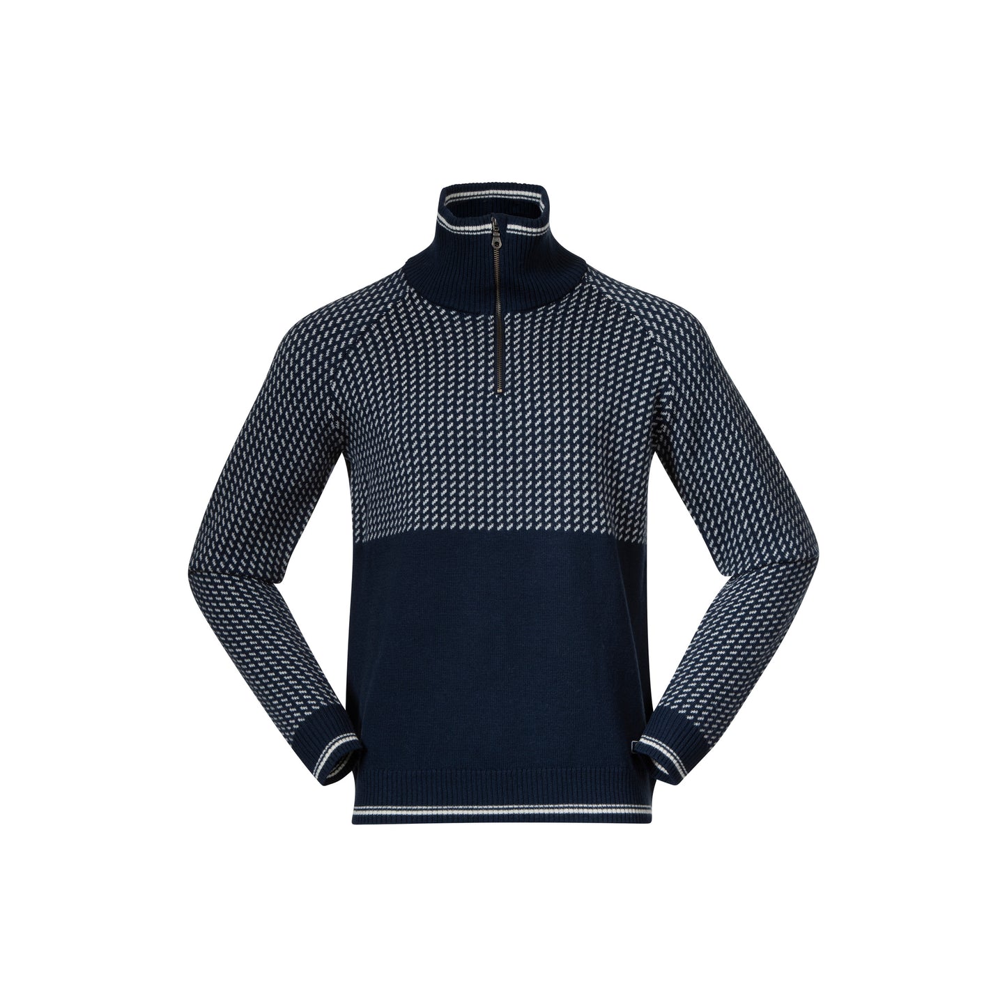 Bergans Alvdal Wool Half Zip Navy Blue/Vanilla White