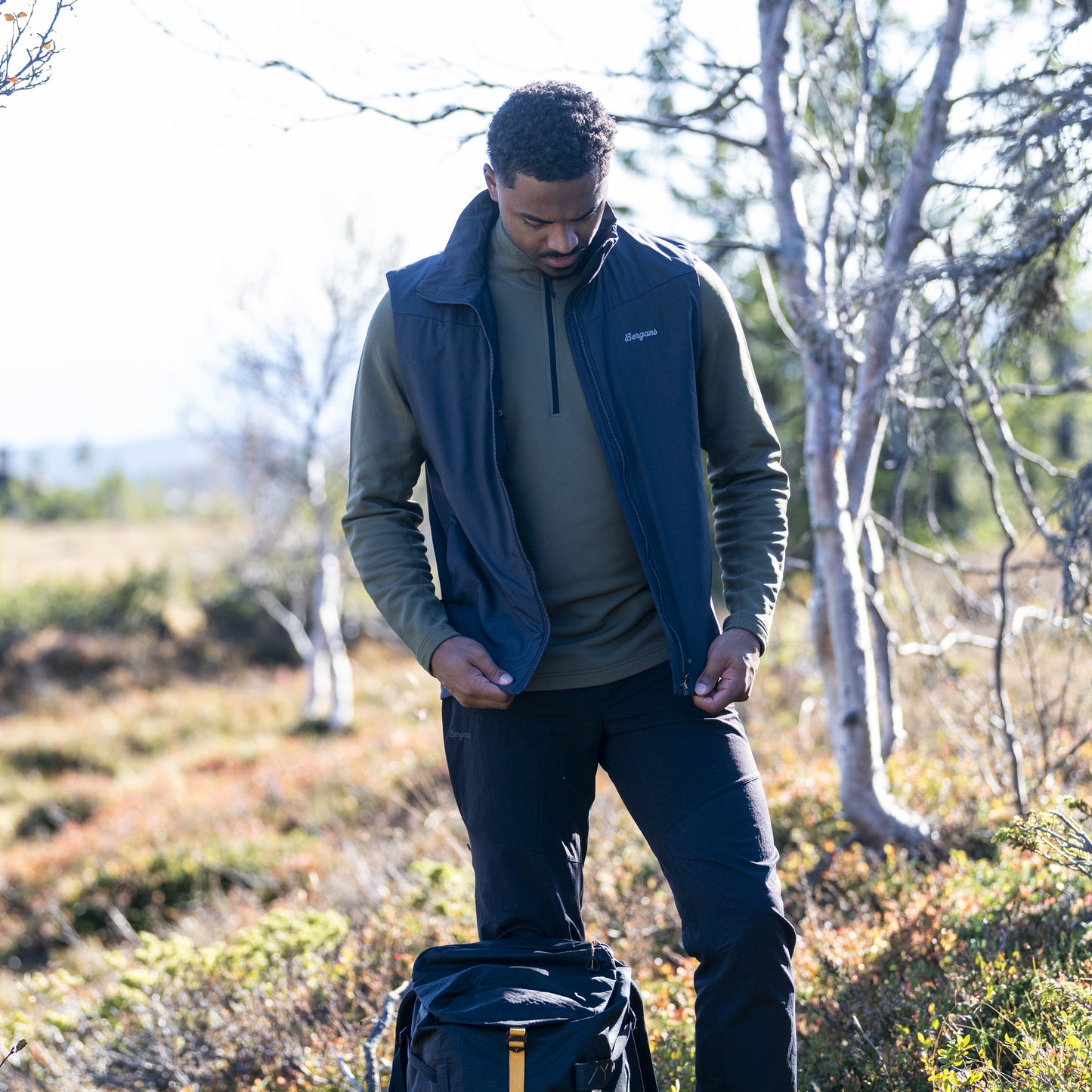 Bergans Holo Insulated Vest Men Dark Shadow Grey