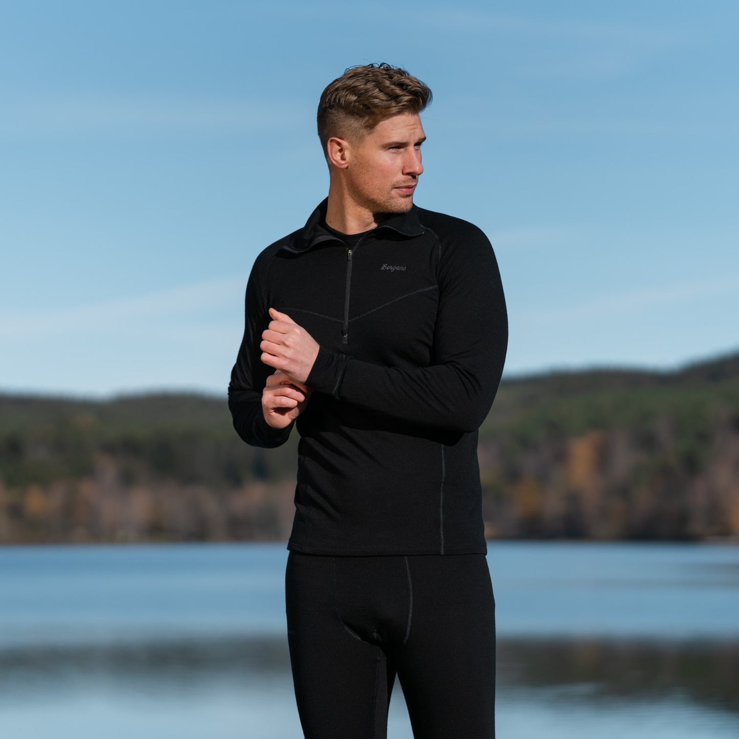 Bergans Inner:Dual Merino Half Zip Men Black