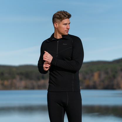 Bergans Inner:Dual Merino Half Zip Men Black