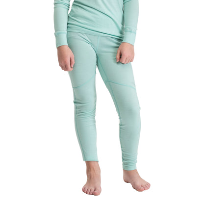 Bergans Inner:Pure Merino Youth Tights Mint Crush