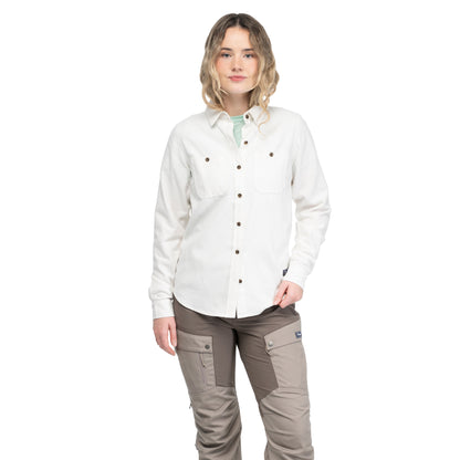 Bergans Nordmarka Flannel Shirt Women Arctic White