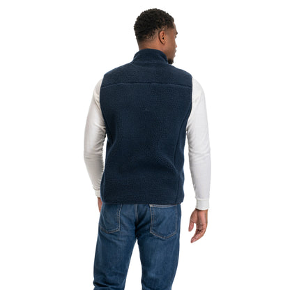 Bergans Lunnan Pile Fleece Vest Men Navy Blue