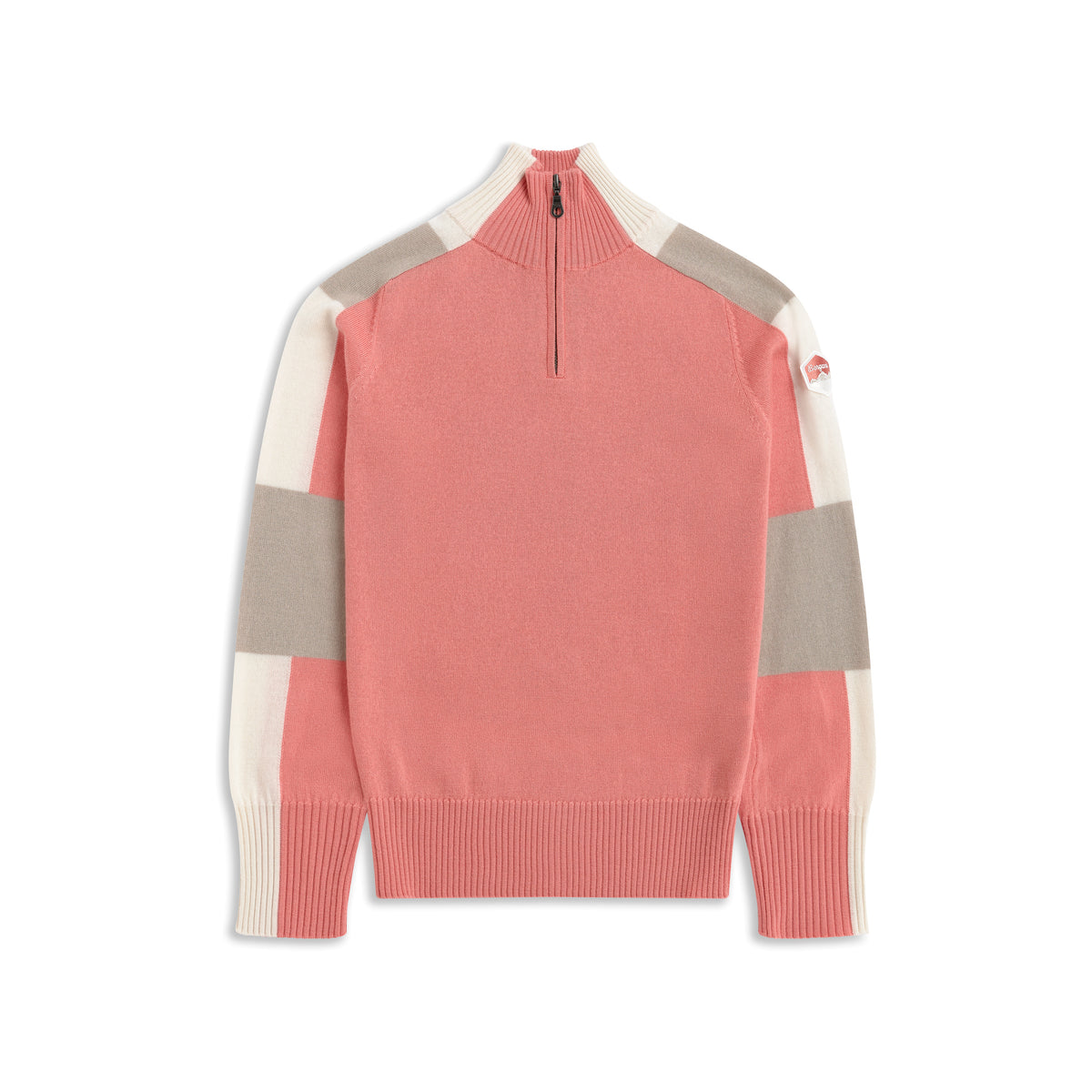 Bergans Lyderhorn Wool Half Zip Women Light Weathered Red / Beige