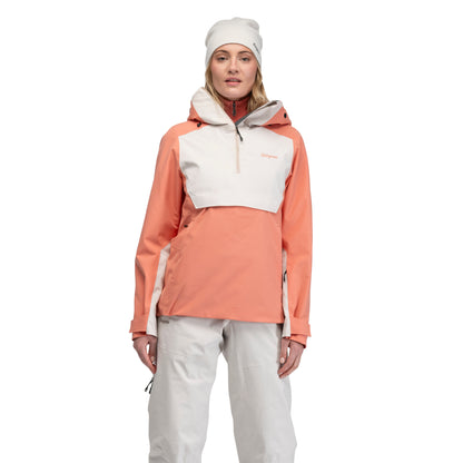 Bergans Oppdal Insulated Shell Anorak Women Light Weathered Red / Bone White