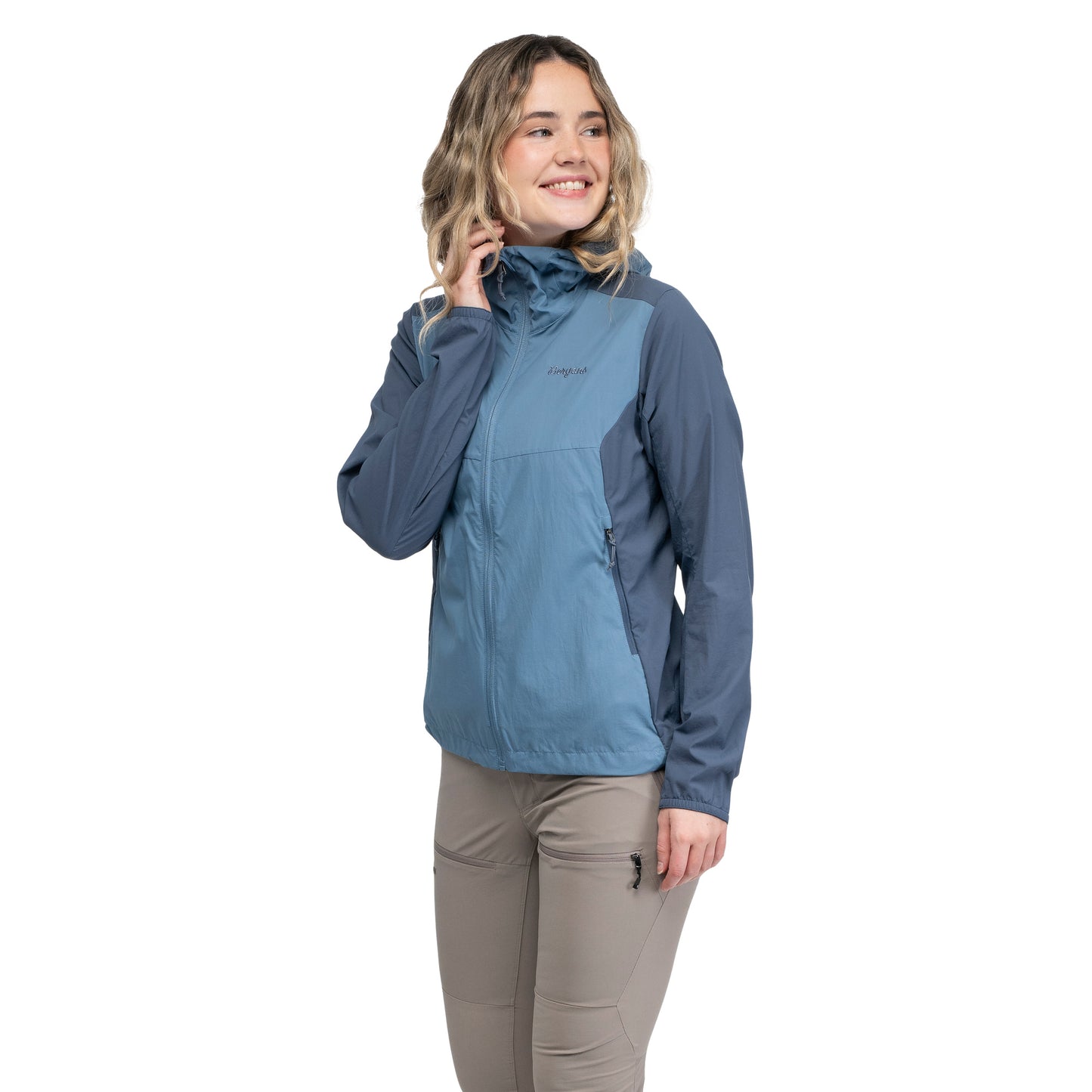 Bergans Rabot Windbreaker Jacket Women Elemental Blue / Granite Blue