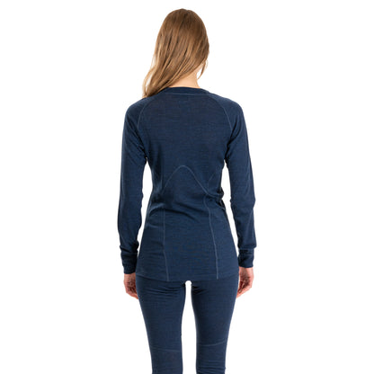 Bergans Inner:Pure Merino Long Sleeve Women Navy Blue