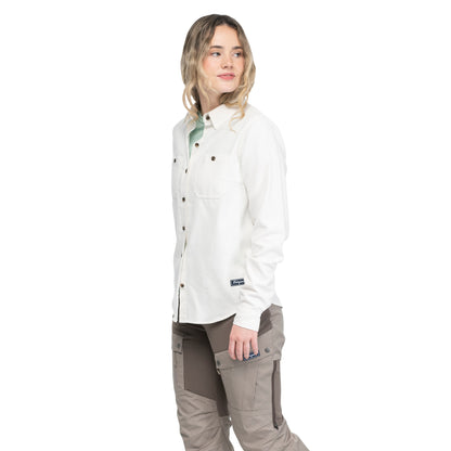 Bergans Nordmarka Flannel Shirt Women Arctic White