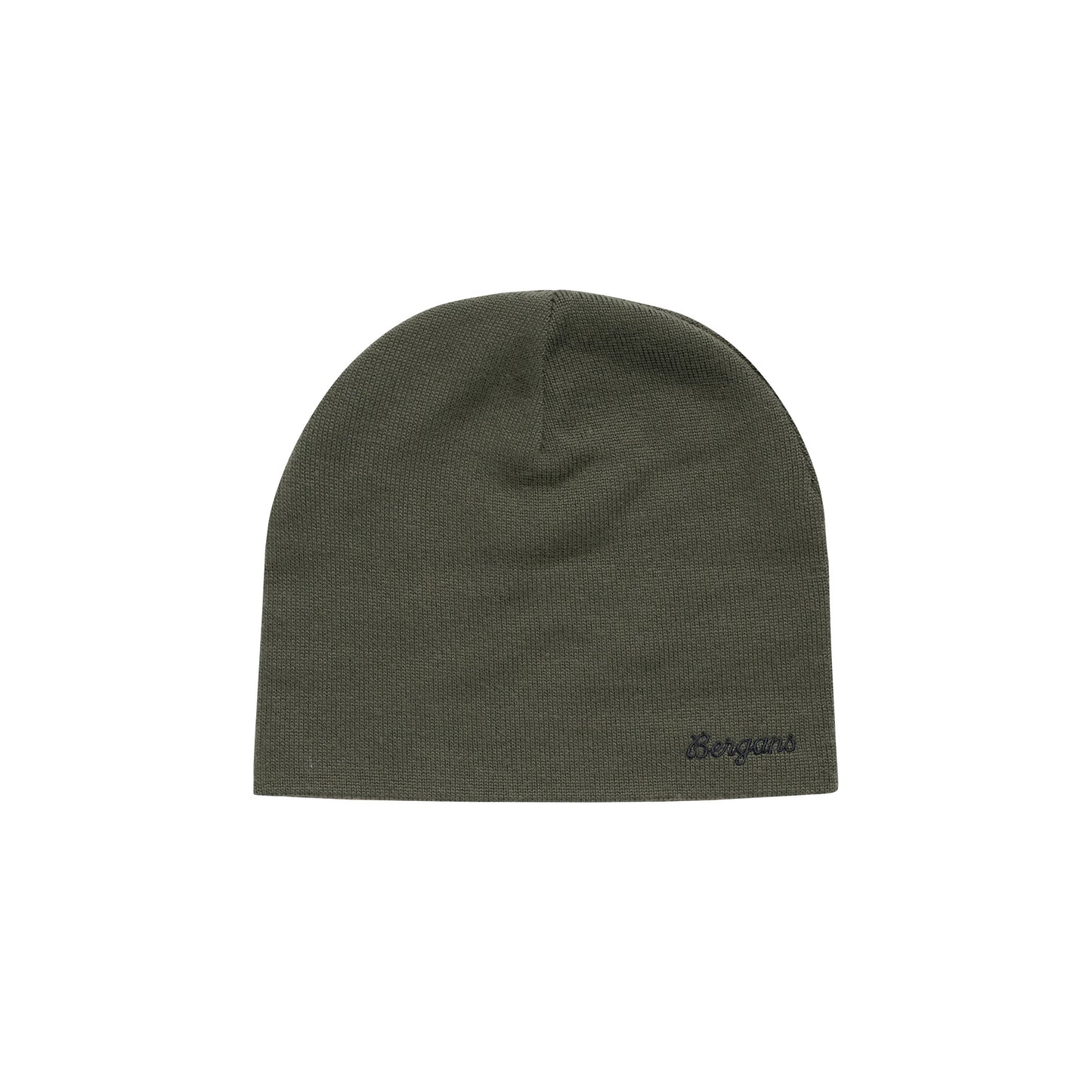 Bergans Allround Mid Warm Merino Beanie Dark Green Mud / Alert Orange