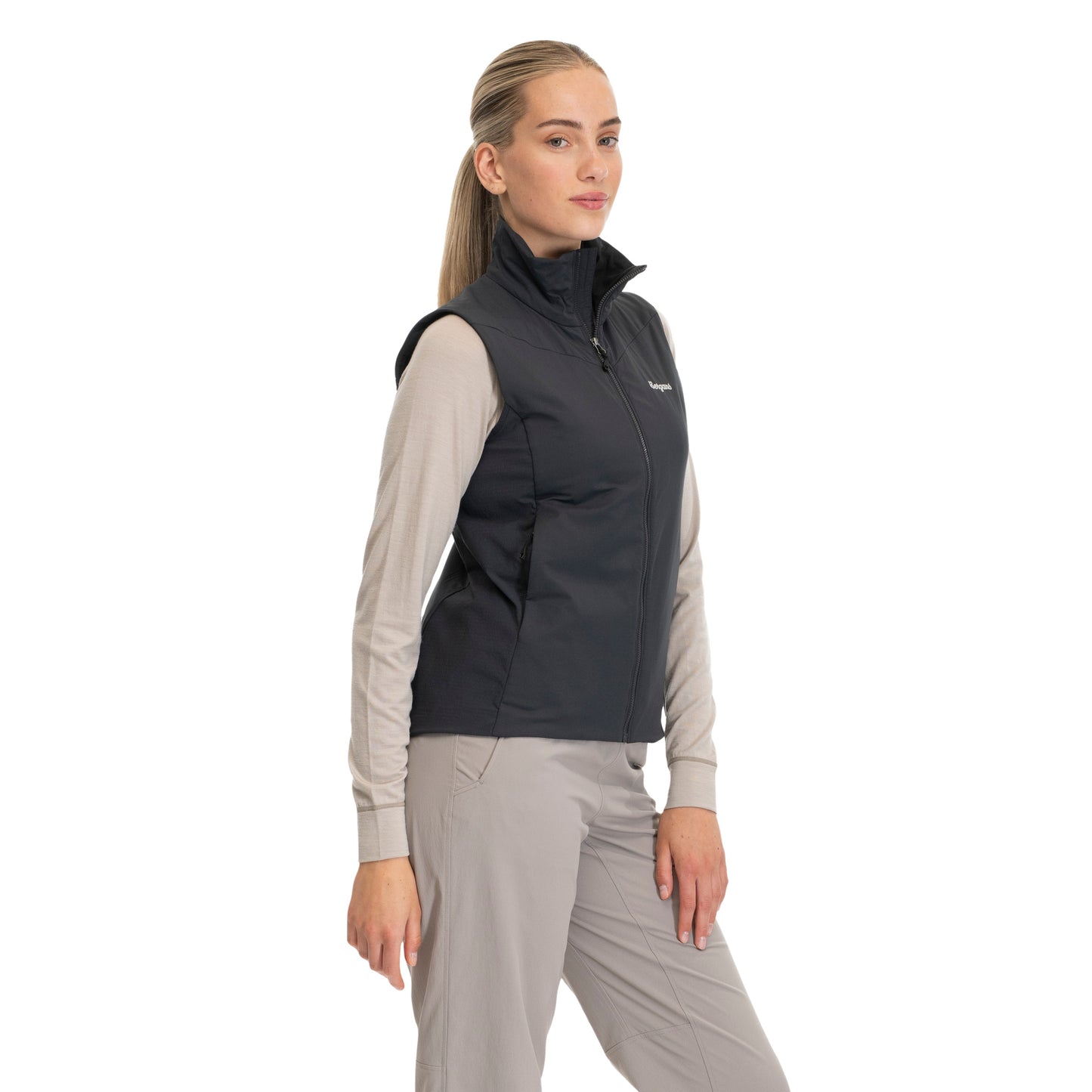 Bergans Holo Insulated Vest Women Dark Shadow Grey