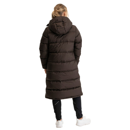 Bergans Urban Down Long Coat Women Dark Chocolate