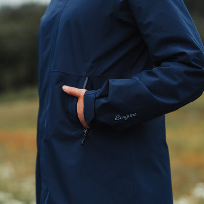 Bergans Urban 2L Shell Coat Women Navy Blue