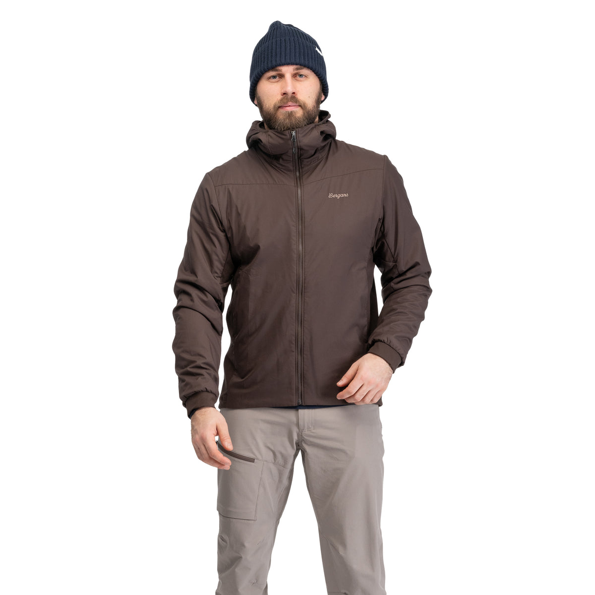 Bergans Holo Insulated Hood Jacket Men Dark Chocolate
