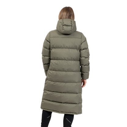 Bergans Urban Down Long Coat Women Green Mud