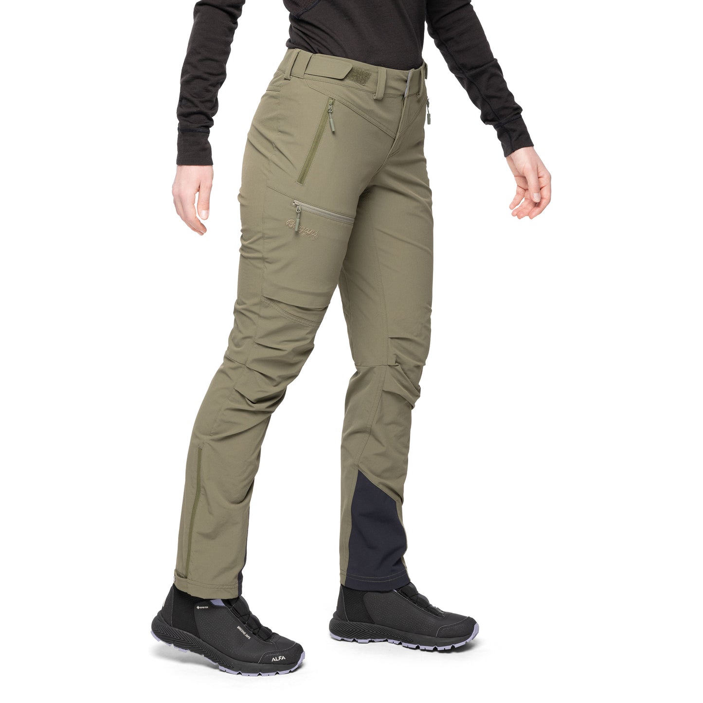 Bergans Breheimen Softshell Pants Women Dark Green Mud