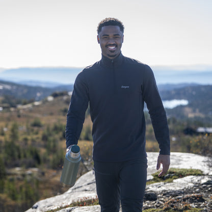 Bergans Midtli Midlayer Half Zip Men Black