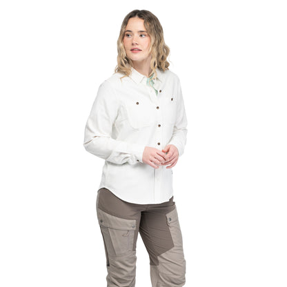 Bergans Nordmarka Flannel Shirt Women Arctic White