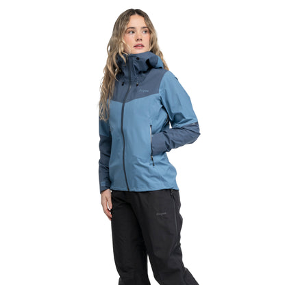 Bergans Rabot Light 3L Shell Jacket Women Elemental Blue / Granite Blue