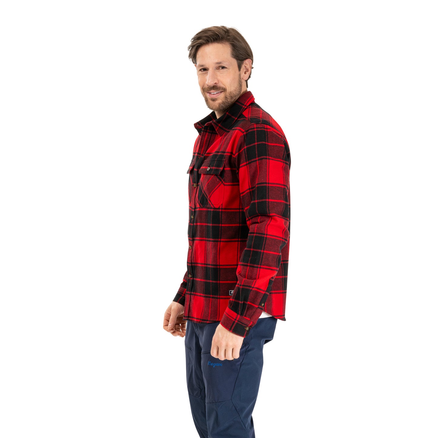 Bergans Nordmarka Flannel Shirt Men Red/Black Check
