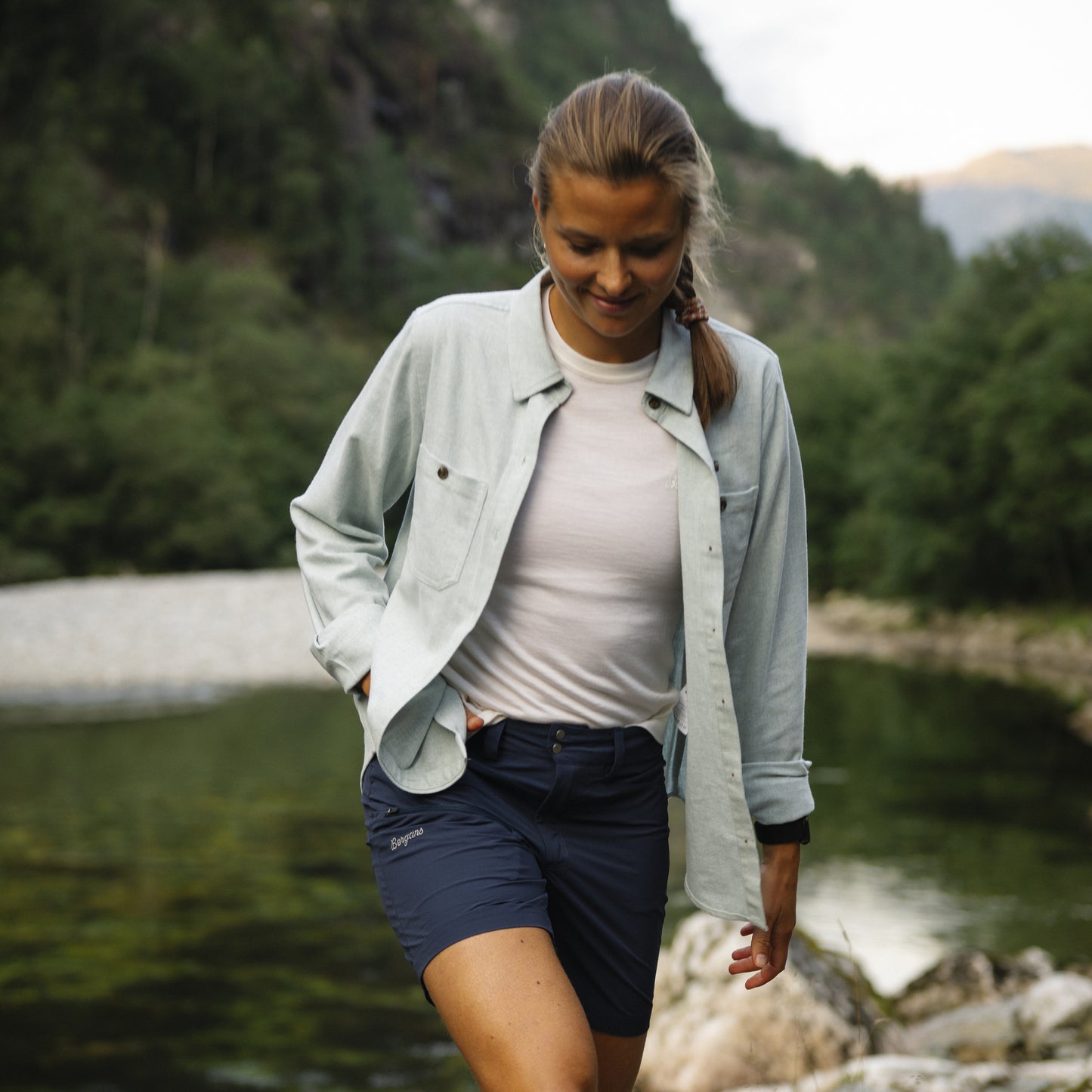Bergans Nordmarka Flannel Shirt Women Dried Sage