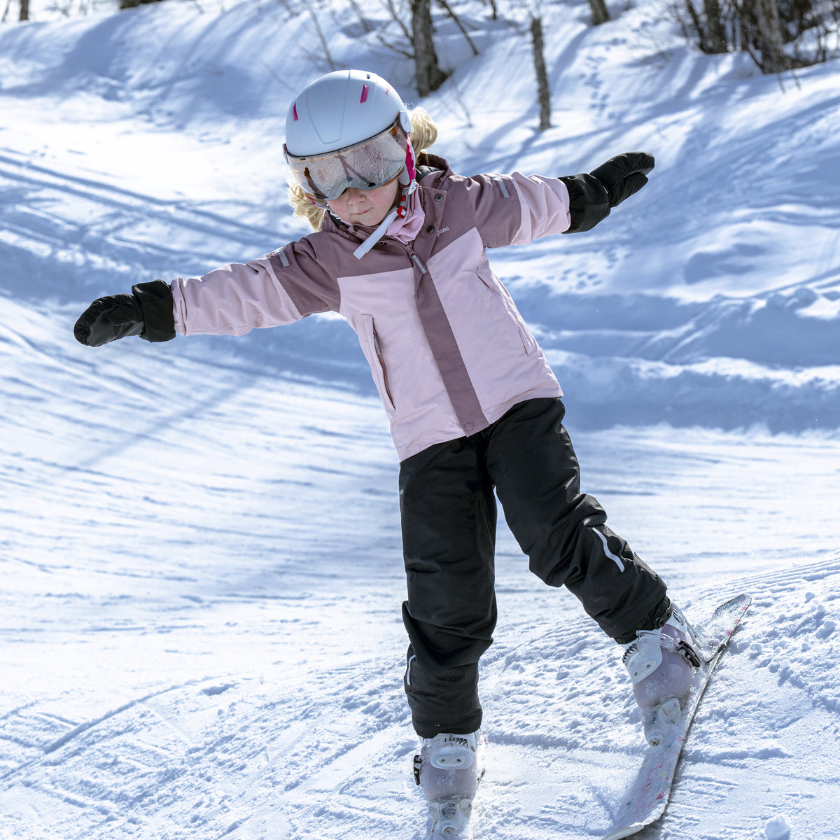 Bergans Lilletind Insulated Shell Jacket Kids Faded Pink / Rose Dust