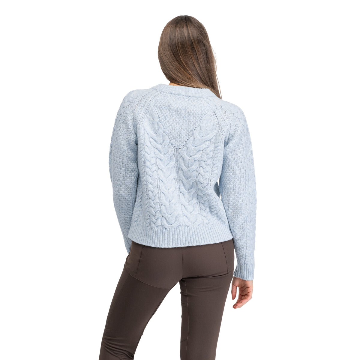 Bergans Lofoten Knitted Wool Jumper Women Light Dusty Blue