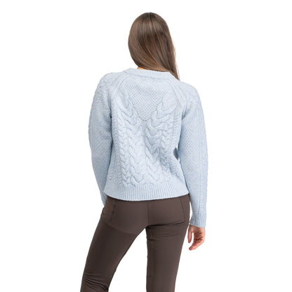 Bergans Lofoten Knitted Wool Jumper Women Light Dusty Blue