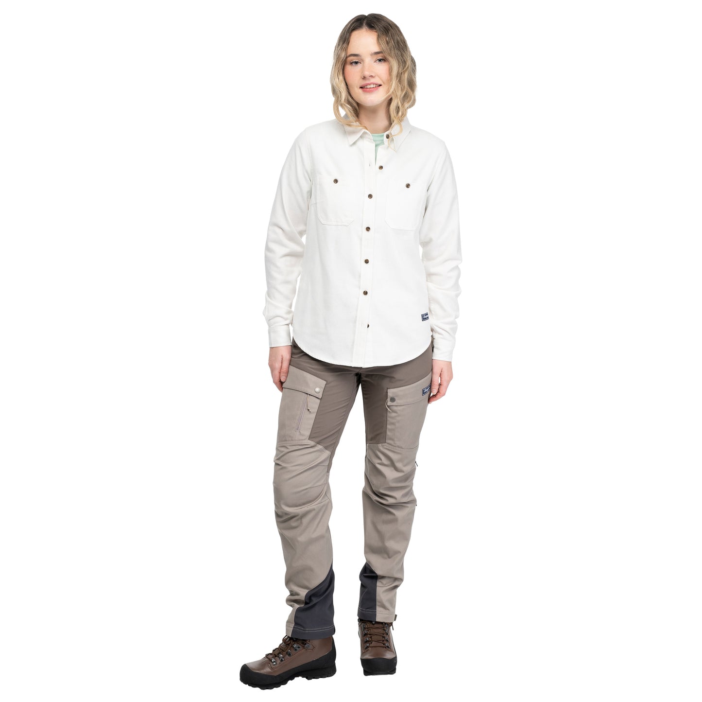 Bergans Nordmarka Flannel Shirt Women Arctic White
