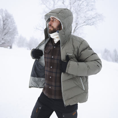 Bergans Garmo Down Hood Jacket Men Green Mud