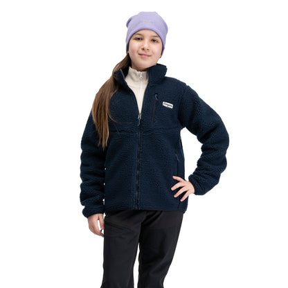 Bergans Lunnan Pile Fleece Jacket Junior Navy Blue