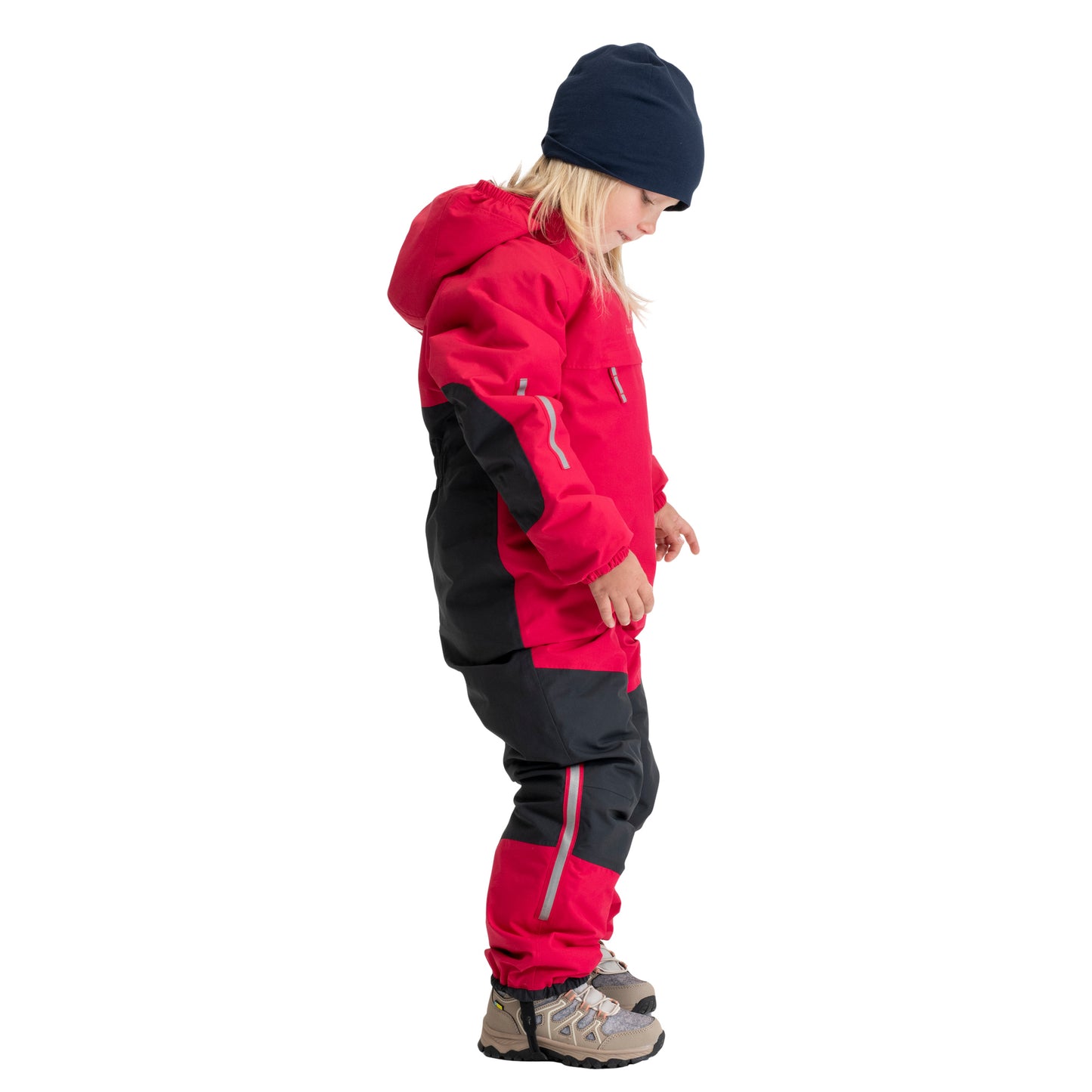 Bergans Lilletind Insulated Shell Coverall Kids Alpine Rose/Dark Shadow Grey