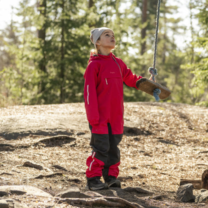 Bergans Lilletind Kids Coverall Alpine Rose/Dark Shadow Grey