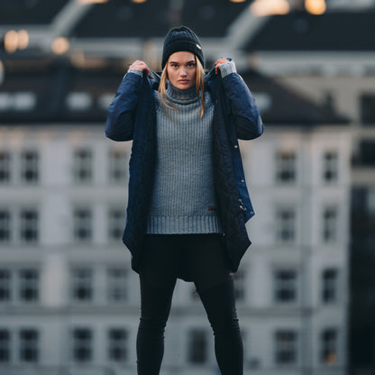 Bergans Urban Insulated Shell Coat Women Navy Blue