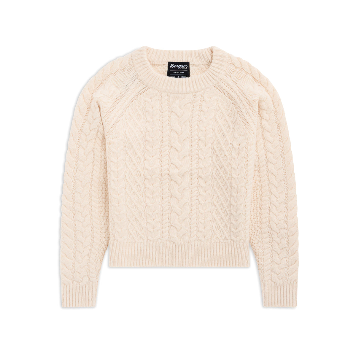 Bergans Lofoten Knitted Wool Jumper Women Creme