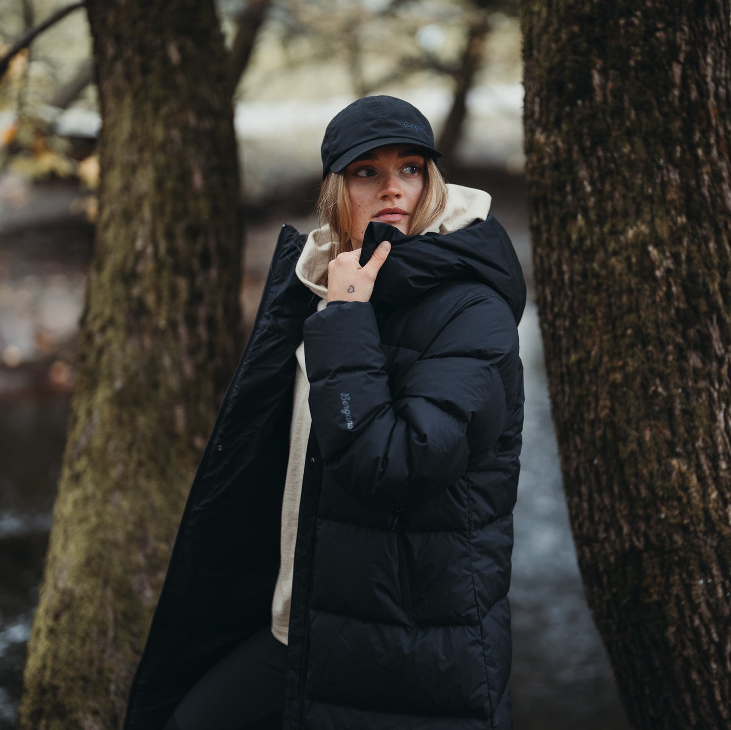 Bergans Urban Down Long Coat Women Black