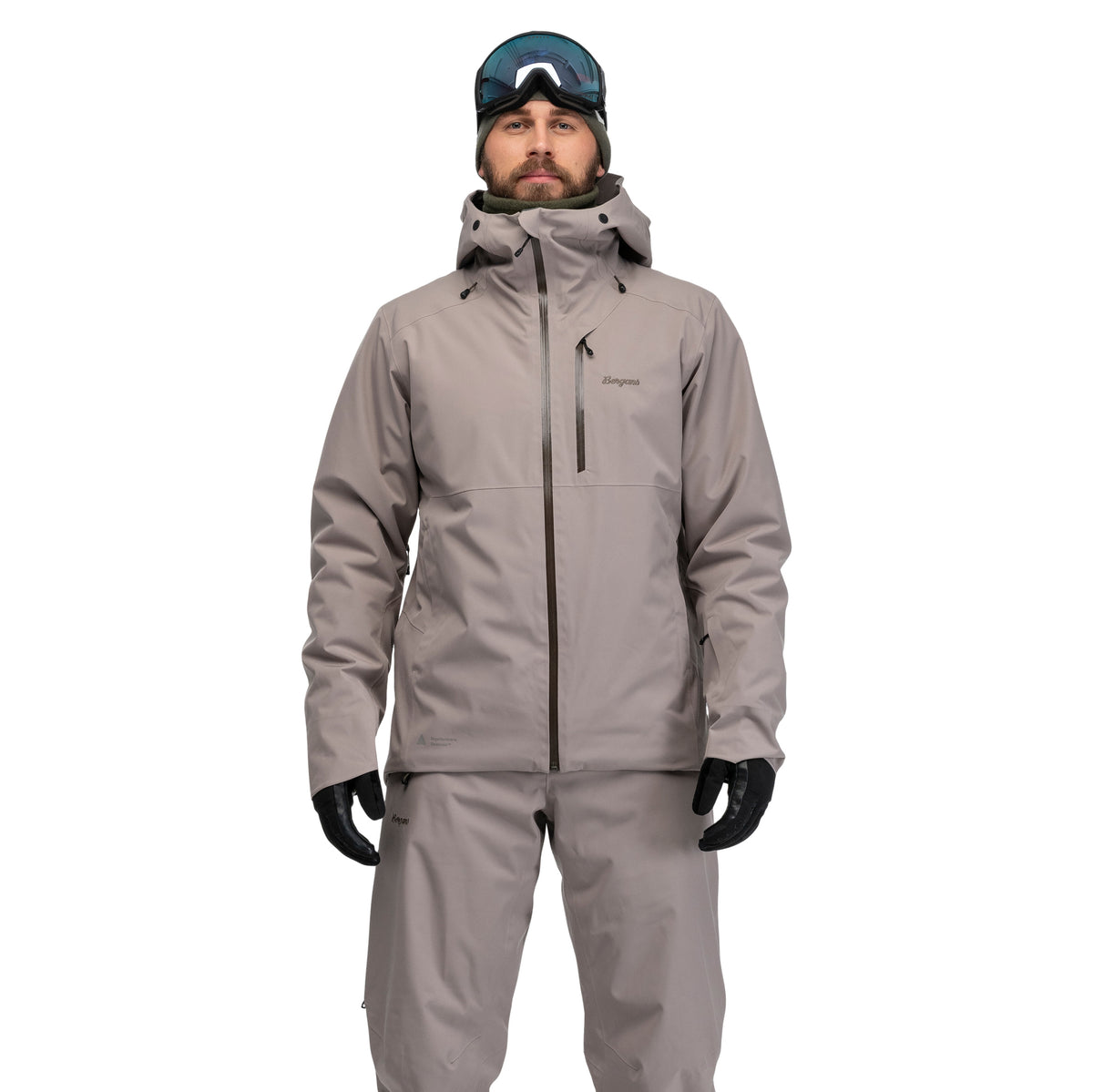 Bergans Oppdal Insulated Shell Jacket Men Rock Taupe
