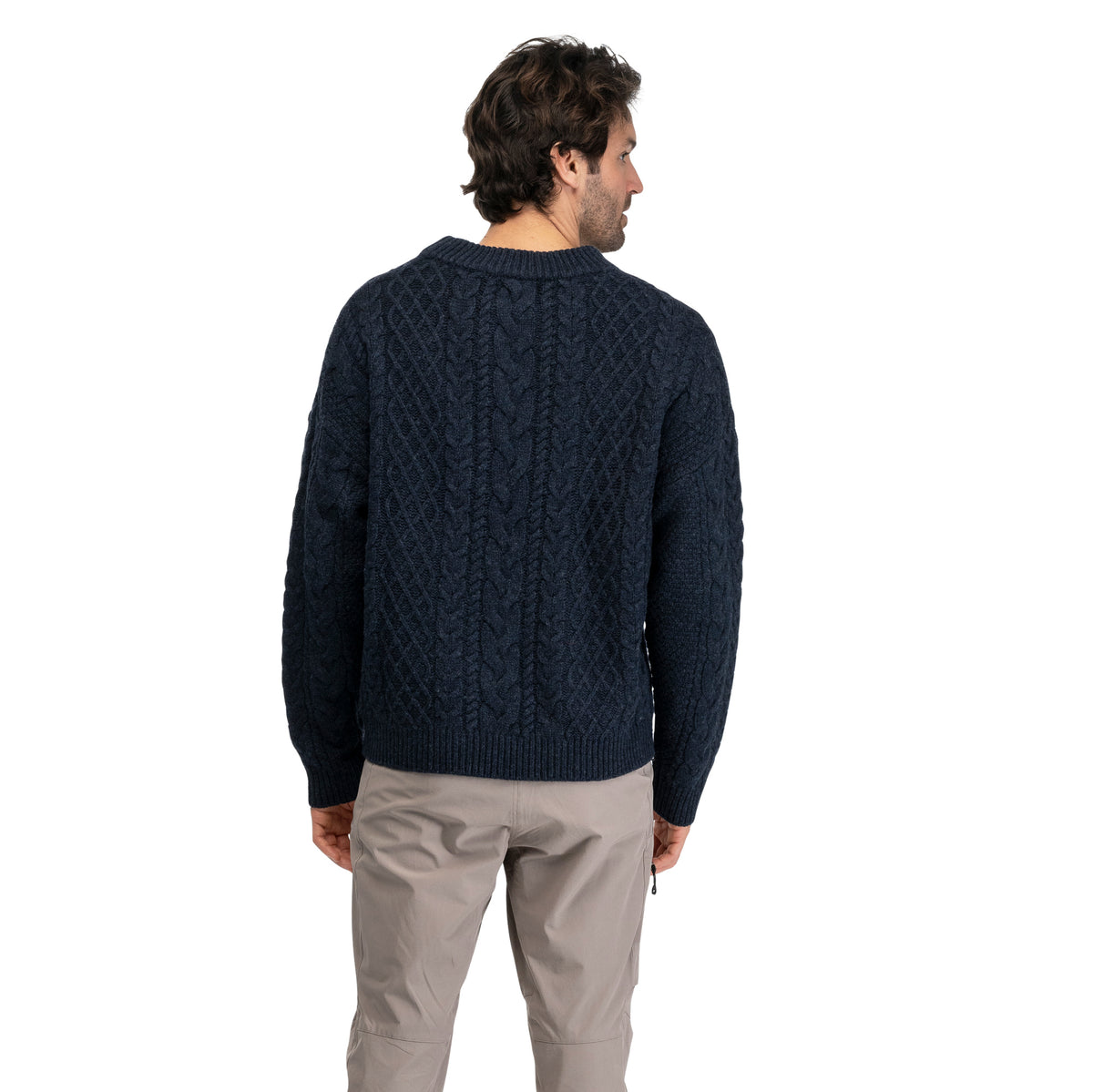 Bergans Lofoten Knitted Wool Jumper Men Dark Navy
