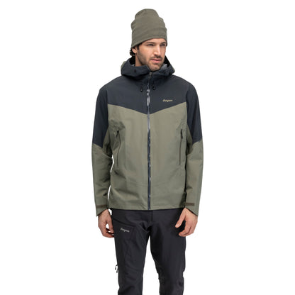 Bergans Rabot Alpine 3L Shell Jacket Men Green Mud / Dark Shadow Grey