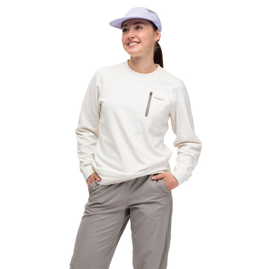 Bergans Midtli Midlayer Sweatshirt Women Vanilla White