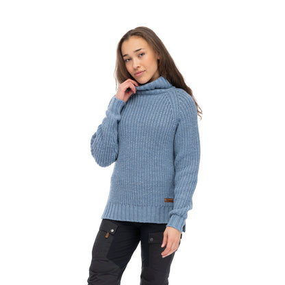 Bergans Nordmarka Merino High Neck Jumper Women Husky Blue
