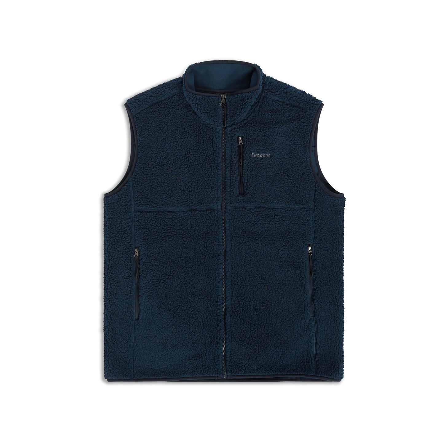 Bergans Lunnan Pile Fleece Vest Men Navy Blue