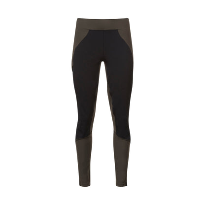 Bergans Fløyen Winter Tights Women Dark Green Mud / Black